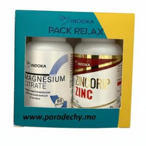 indoka pack relax | zincorip zinc 30comprimés + magnesium citrate 60gélules