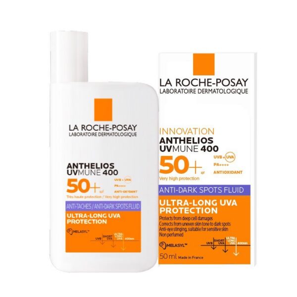 la roche posay anthelios uvmune 400 fluide anti taches spf 50+​