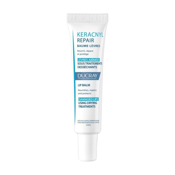 Ducray — Baume réparateur lèvres abîmées par les traitements anti-acnéique oral — Keracnyl Repair 15 ml