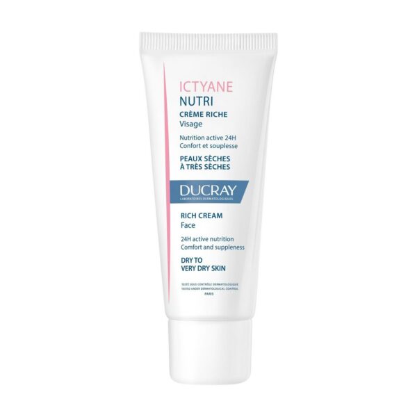Ducray — Crème riche Visage — Crème visage peau sèche — Ictyane Nutri 40 ml