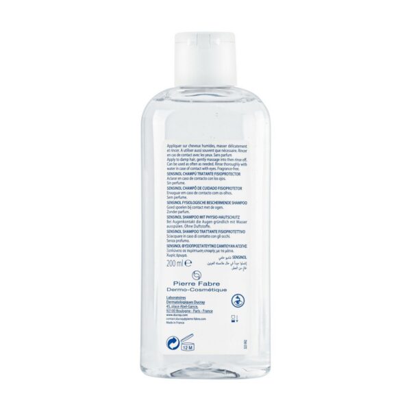 ducray — shampooing physioprotecteur — shampoing anti démangeaisons — sensinol 200 ml