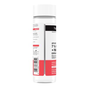 neutrogena exfoliant liquide anti boutons + 7 % aha + panthénol 125 ml
