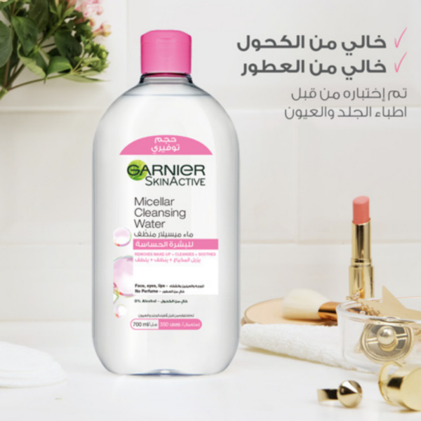 garnier solution micellaire tout en 1 peaux sensibles 700ml