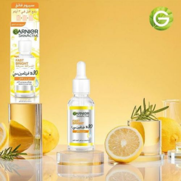 garnier skinactive sérum fast bright à la vitamine c booster d’éclat30ml