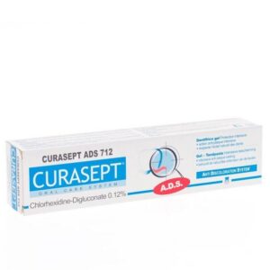 curaprox – curasept ads 712 – dentifrice gel 0,12% chx – 75 ml