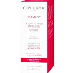 capiderma – rosacap gel derme nettoyant démaquillant anti rougeurs – 200 ml