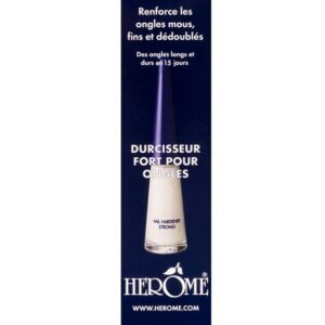 herôme pack durcisseur fort pour ongles + dissolvant