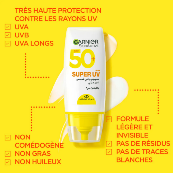 garnier super uv serum invisible sunscreen 30ml