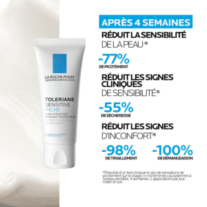 la roche posay toleriane sensitive riche crème hydratante peau sèche à très sèche | 40ml