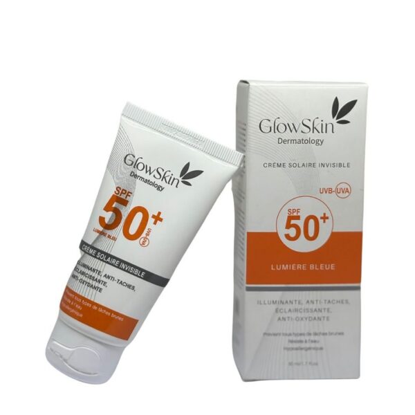 glowskin dermatology – crème solaire invisible spf 50+ uvb uva 40ml