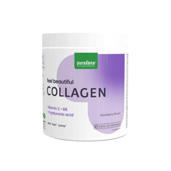 feel beautiful beauty collagen du laboratoire purasana est un complement alimentaire contribuant a la beaute de la peau des cheveux et a bonne sante des articulations. le collagene est lune des .png
