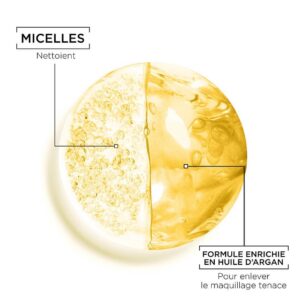garnier skinactive eau micellaire nettoyante à l’huile d’argan 400ml