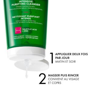 vichy normaderm phytosolution gel purifiant intense peau grasse acnéique | 400ml