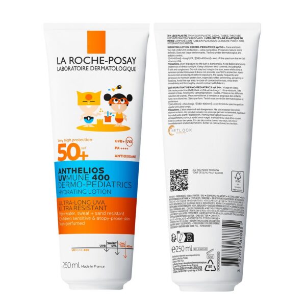 la roche posay anthelios lait solaire enfants peaux sensibles visage & corps