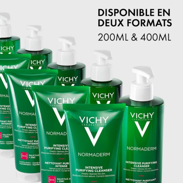 vichy normaderm phytosolution gel purifiant intense peau grasse acnéique | 400ml