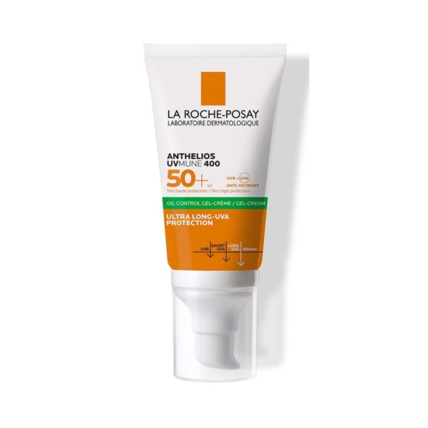 la roche posay anthelios uvmune400 oil control invisible spf50+ peau mixte à grasse acnéique | 50ml