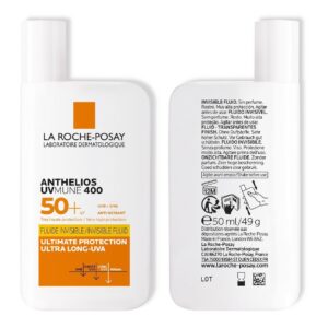 la roche posay anthelios uvmune 400 crème solaire fluide invisible | peaux sensibles | 50ml