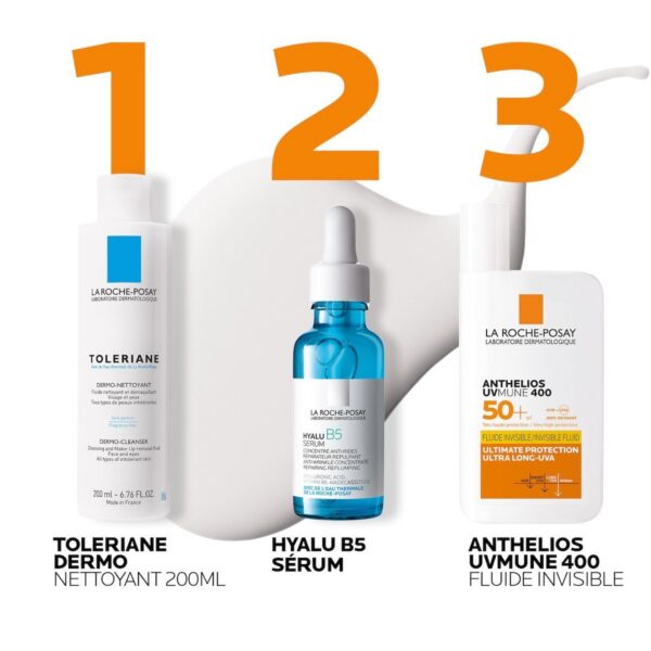 la roche posay anthelios uvmune 400 crème solaire fluide invisible | peaux sensibles | 50ml