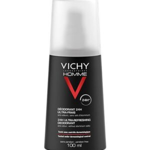 vichy homme déodorant vaporisateur ultra frais 24h peau sensible | 100ml