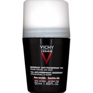 vichy homme déodorant bille anti transpirant 72h peau sensible | 50ml