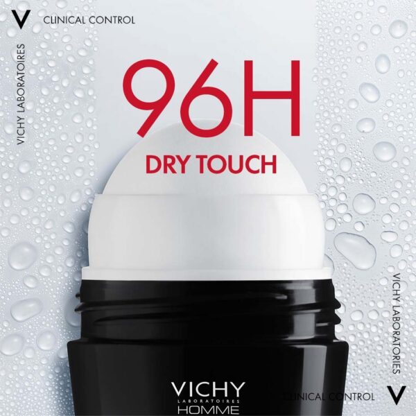 vichy homme dÉodorant clinical control 96h | tous types de peau | 50ml