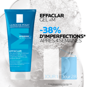 la roche posay effaclar gel moussant peau grasse acnéique | 200ml