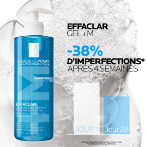 la roche posay effaclar gel moussant peau grasse acnéique | 400ml
