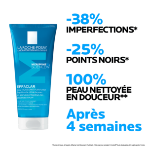 la roche posay effaclar gel moussant peau grasse acnéique | 200ml
