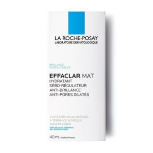la roche posay effaclar mat hydratant sébo régulateur peau grasse et sensible | 40ml