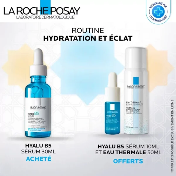 la roche posay hyalu b5 serum 30ml achete hyalu b5 serum 10ml et eau thermale 50ml offerts .webp