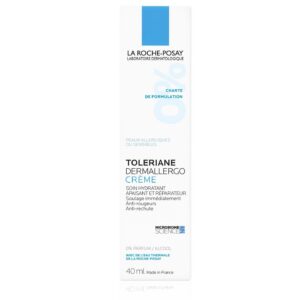 la roche posay toleriane dermallergo crème apaisante, hydratante & réparatrice | peau intolérante, ultra sensible et allergique | 40ml