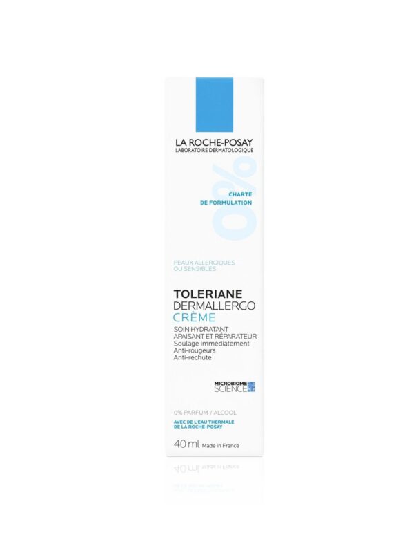 la roche posay toleriane dermallergo crème apaisante, hydratante & réparatrice | peau intolérante, ultra sensible et allergique | 40ml