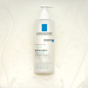 la roche posay effaclar h iso biome crème nettoyante | peau sèche à tendance acnéique | 390ml