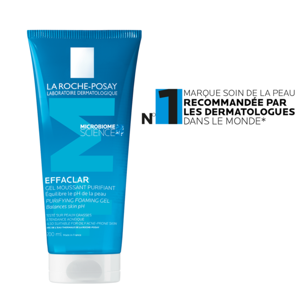 la roche posay effaclar gel moussant peau grasse acnéique | 200ml
