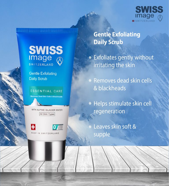 swiss image essential care gentle exfoliating daily scrub 150 ml