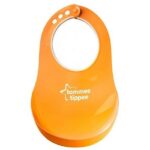tommee tippee bavoir avec fermoir reglable orange 2.jpg