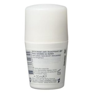 vichy dermo tolérance déodorant anti transpirant 48h bille peau sensible ou epilée | 50ml
