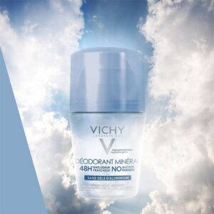 vichy dermo tolérance déodorant minéral 48h bille sans sels d’aluminium peau sensible et réactive | 50ml