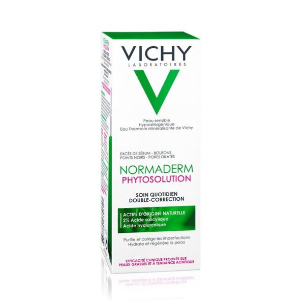 vichy normaderm phytosolution soin double correction peau grasse acnéique | 50ml