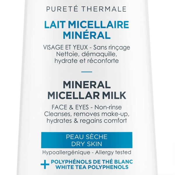 vichy pureté thermale lait micellaire peau sèche à très sèche | 200ml