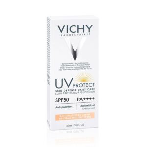 vichy uv protect crème hydratante teintée spf50 tous types de peaux | 40ml